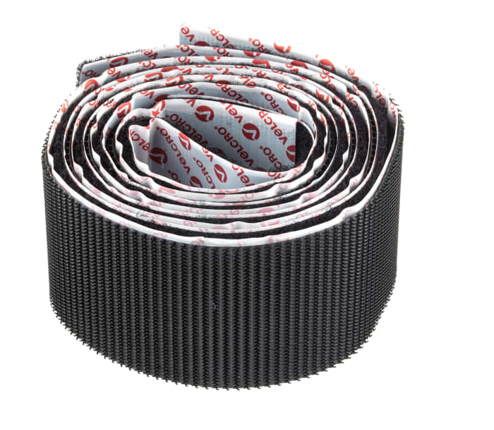 Velcro Black Hook & Loop Tape, 50mm x 1m