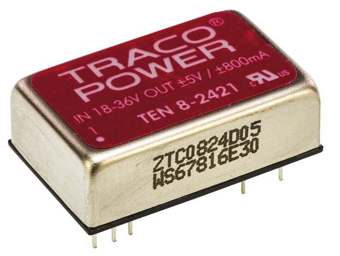 Convertidor dc-dc 8W, Salida ±5V dc, ±800mA, ±5%