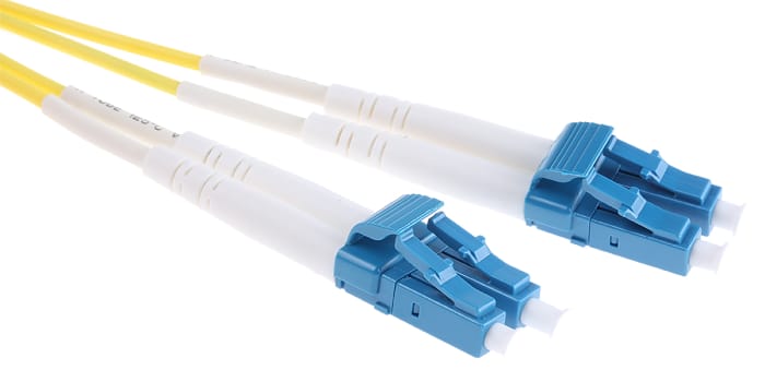 Molex Premise Networks LC to LC Duplex Single Mode OS1 Fibre Optic Cable, 9/125μm, Yellow, 1m