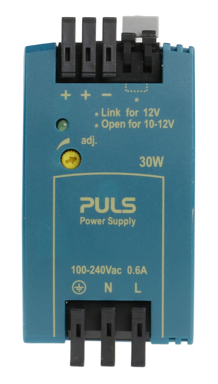 PULS MiniLine MLY Switched Mode DIN Rail Power Supply, 100 → 240V ac ac Input, 12V dc dc Output, 3A Output, 30W