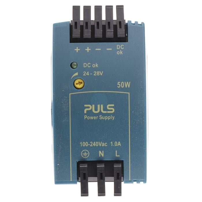 Alimentation pour rail DIN PULS, série MiniLine MLY, 24V c.c.out 2.1A, 50W