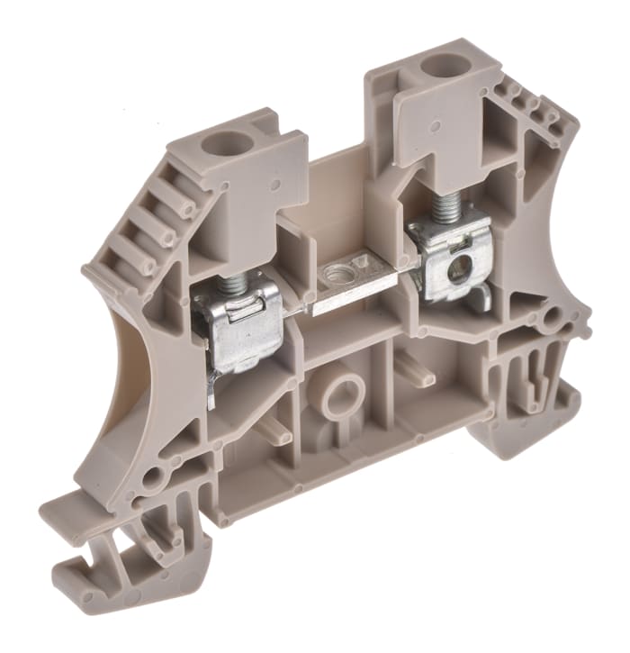 Weidmuller 1781730000 WDU Series Dark Beige, 4mm², Single-Level, Screw Termination, ATEX