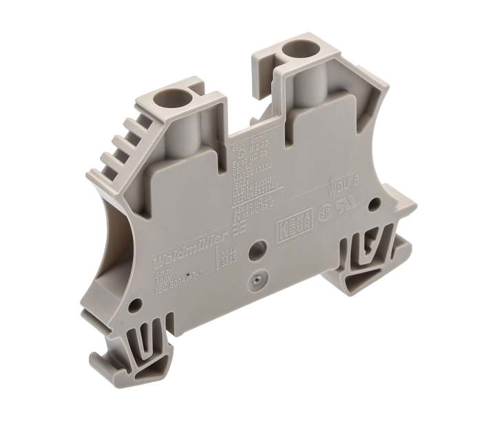 Weidmuller 1781740000 WDU Series Dark Beige, 6mm², Single-Level, Screw Termination, ATEX, IECEx