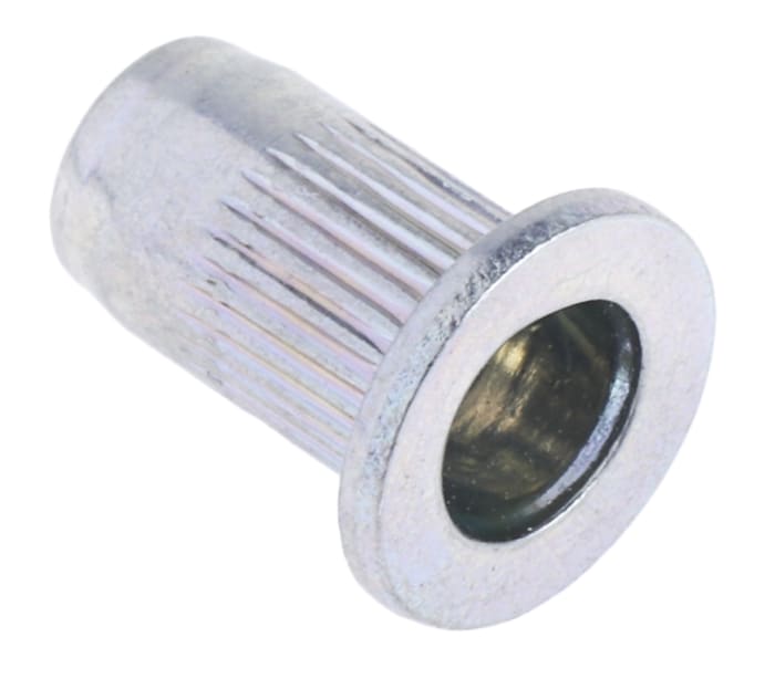 RS PRO RS PRO Plain, M4 Steel Threaded Insert, 9mm diameter 6mm Depth