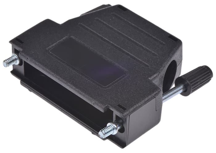 MH Connectors MHDSSK-T/P Series ABS Angled, Straight D Sub Backshell, 25 Way, Strain Relief