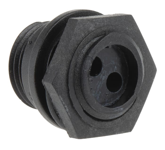 Bulgin Circular Connector, 2 Contacts, Front Mount, Miniature Connector, Plug, Male, IP68, Buccaneer 400 Series