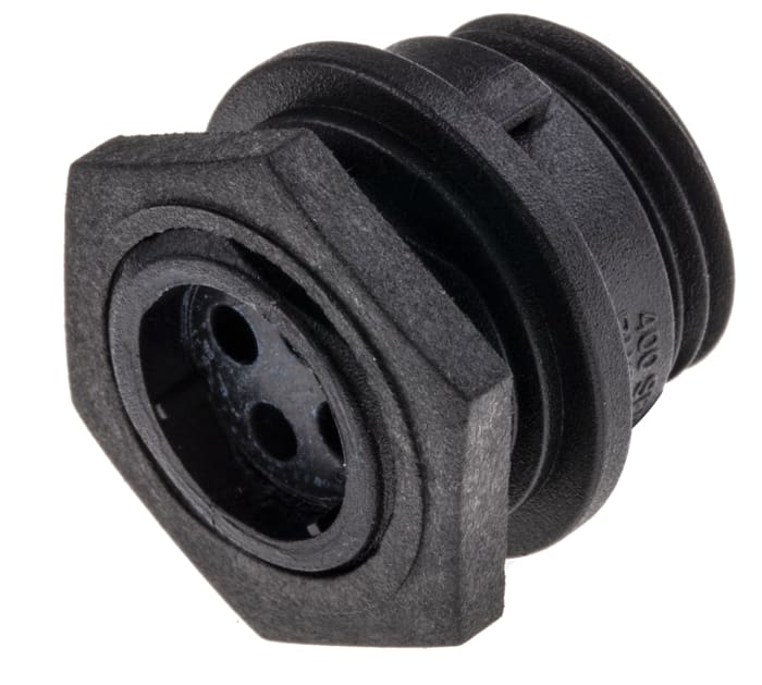 Bulgin Circular Connector, 4 Contacts, Front Mount, Miniature Connector, Plug, Male, IP68, Buccaneer 400 Series