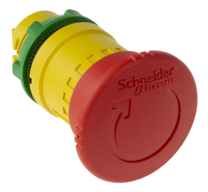 Schneider Electric Harmony XB5 Series Twist Release Emergency Stop Push Button, Panel Mount, 22mm Cutout, IP66, IP67,