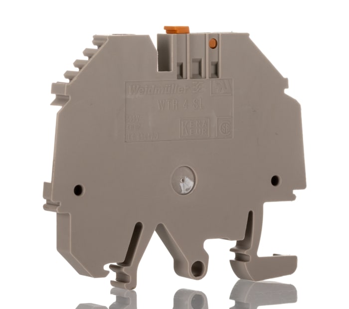 Bloc de jonction sectionnable Weidmuller W, 4mm², A visser, Marron