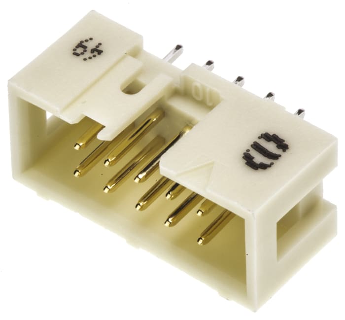 HARTING SEK 19 Series Straight Through Hole PCB Header, 10 Contact(s), 2.54mm Pitch, 2 Row(s), Shrouded