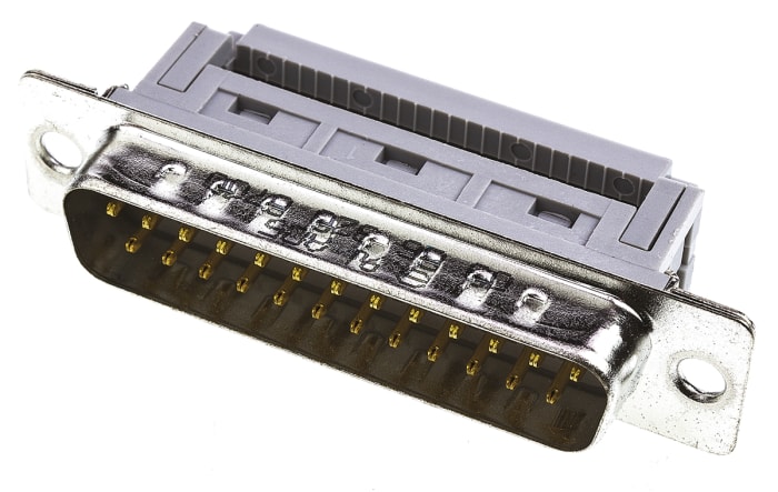 HARTING D-Sub Standard 25 Way Right Angle Cable Mount D-sub Connector Plug, 2.77mm Pitch