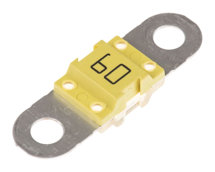 Littelfuse 60A Yellow BF1 Car Fuse, 32V dc