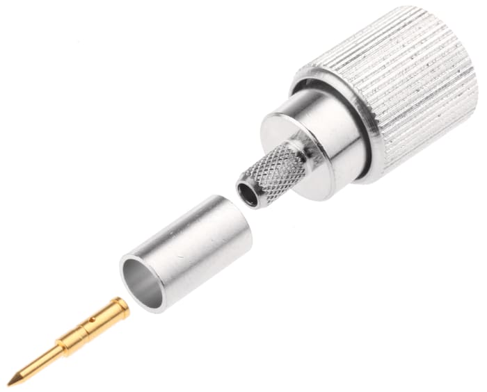 Telegartner, Plug Cable Mount 1.6/5.6 Connector, 75Ω, Crimp Termination, Straight Body