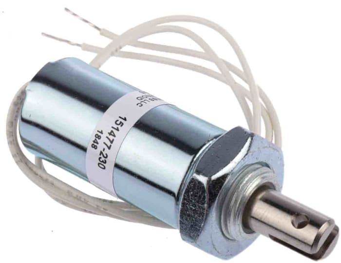 Saia-Burgess Linear Solenoid, 12 V dc, 12.8N