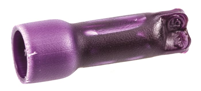 TE Connectivity Closed End Splice Connector, Purple, Insulated, Tin 22 → 14 AWG