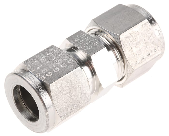 8SC8316 Parker Parker Stainless Steel Pipe Fitting, Straight Union 3