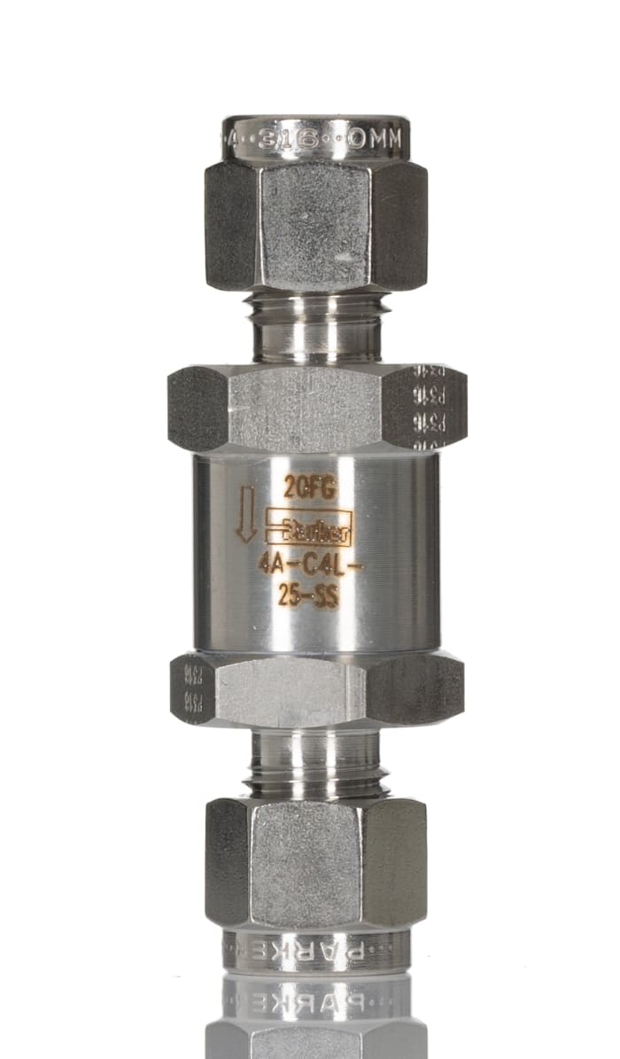 4AC4L25SS Parker Parker Stainless Steel Single Check Valve 1/4in