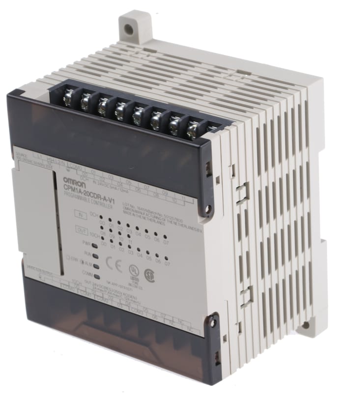 Omron CPM1A Series PLC CPU for Use with CPM1A Series, Relay Output, 12 (DC)-Input, DC Input