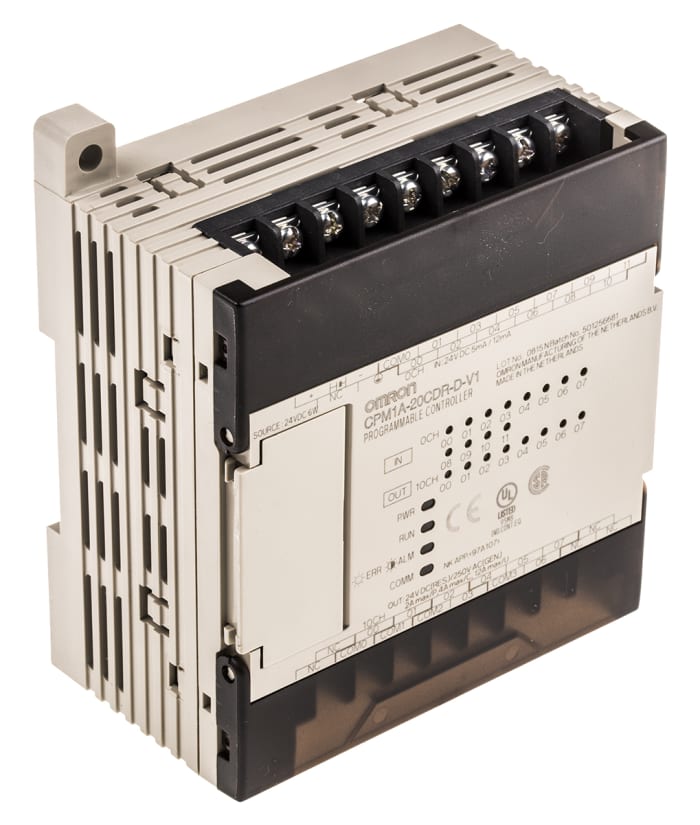 Omron CPM1A Series PLC CPU for Use with CPM1A Series, Relay Output, 12 (DC)-Input, DC Input