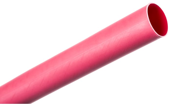 Gaine thermorétractable TE Connectivity, Diam. 16mm, Long. 1.2m, Rétreint 4:1, Rouge