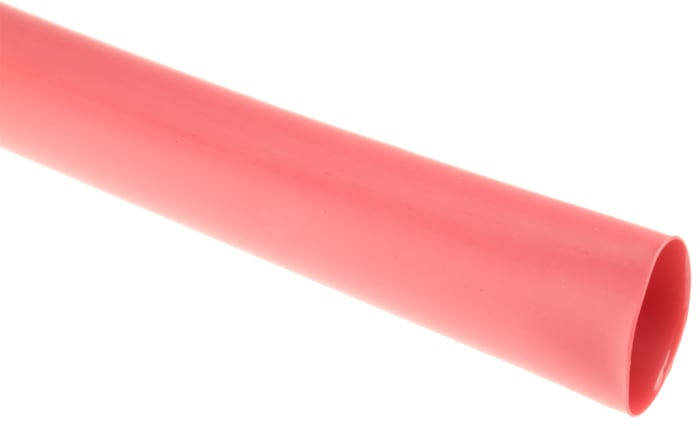 Gaine thermorétractable TE Connectivity, Diam. 24mm, Long. 1.2m, Rétreint 4:1, Rouge