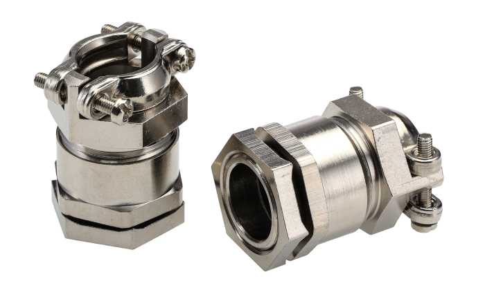 Presse-étoupe Lapp SKINDICHT, M20, en Laiton nickelé, Ø 8mm à Ø 13.5mm, avec contre-écrous, IP55