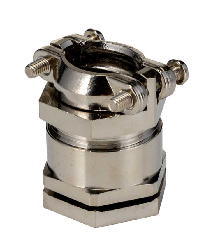 Lapp SKINDICHT Series Metallic Nickel Plated Brass Cable Gland, M25 Thread, 16mm min., 19.3mm max., IP55