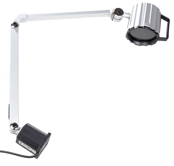 Osvětlení stroje, 55W, typ žárovky: Halogenové Kloubové rameno dosah 830mm, 240 V AC Kloubové rameno RS PRO