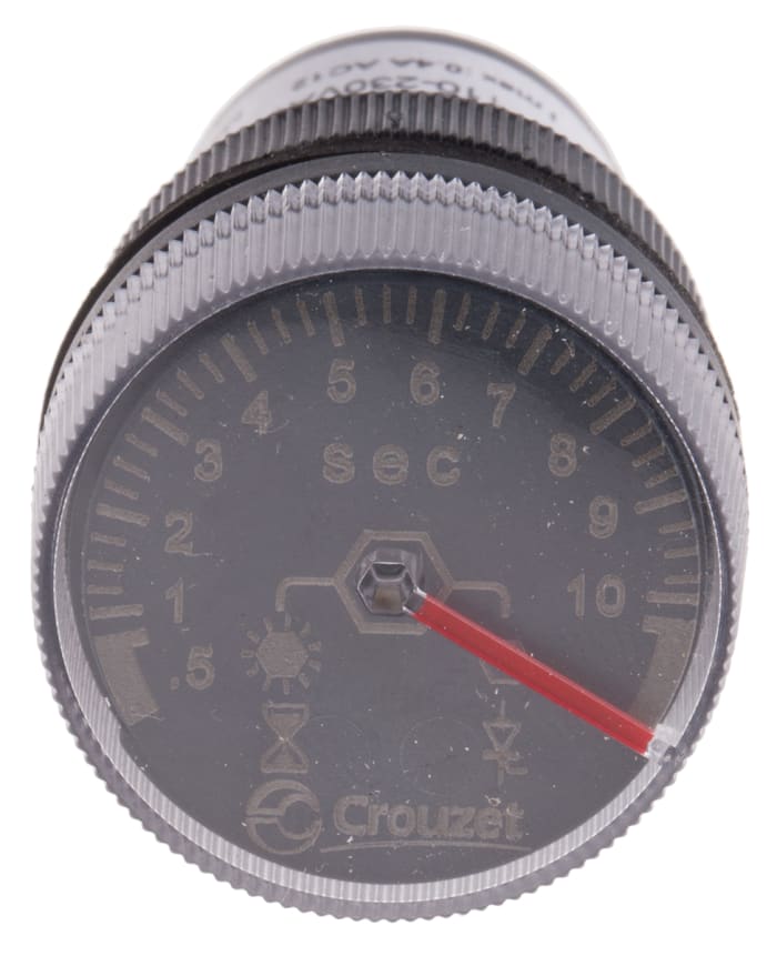 Timer Relay Crouzet, 100 → 240V c.a. / V c.c., Montage panneau