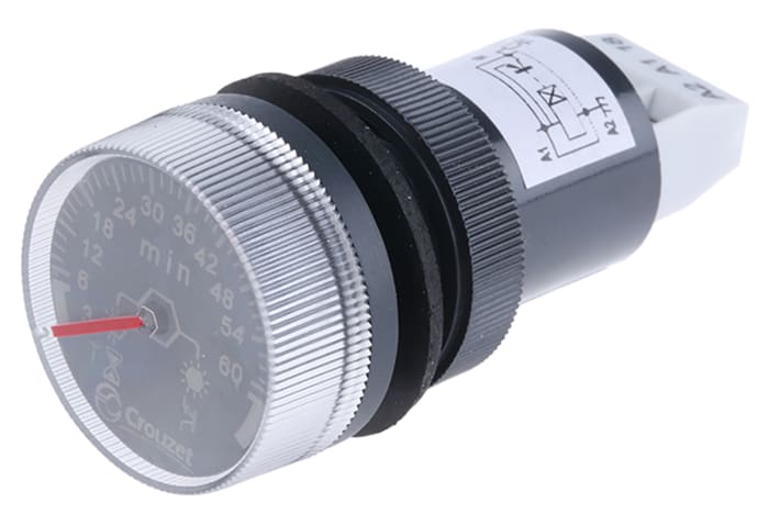 Crouzet Panel Mount Timer Relay, 24V dc, 3 → 60min, 1-Function
