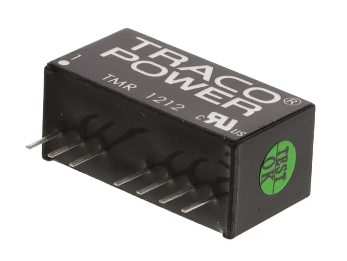 TRACOPOWER TMR 2 DC-DC Converter, 12V dc/ 165mA Output, 9 → 18 V dc Input, 2W, Through Hole, +85°C Max Temp