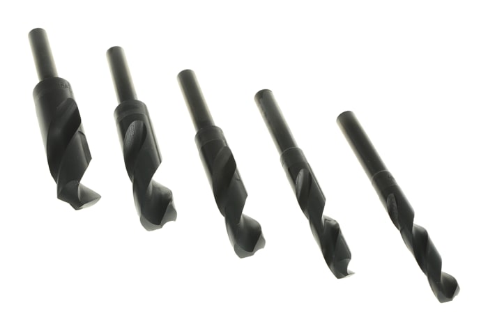 RS PRO 5-Piece Twist Drill Bit Set for Metal, 1in Max, 9/16in Min, HSS Bits