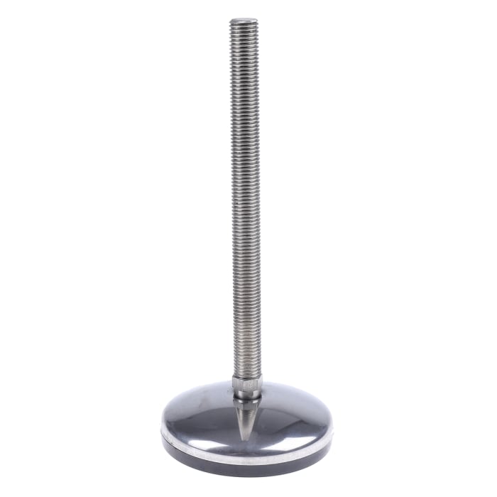 Nu-Tech Engineering M16 Stainless Steel Adjustable Foot, 1000kg Static Load Capacity 3.5° Tilt Angle