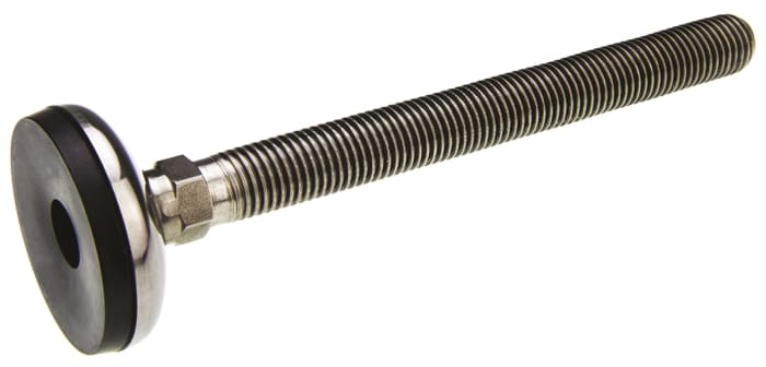 Nu-Tech Engineering M16 Stainless Steel Adjustable Foot, 350kg Static Load Capacity 3.5° Tilt Angle