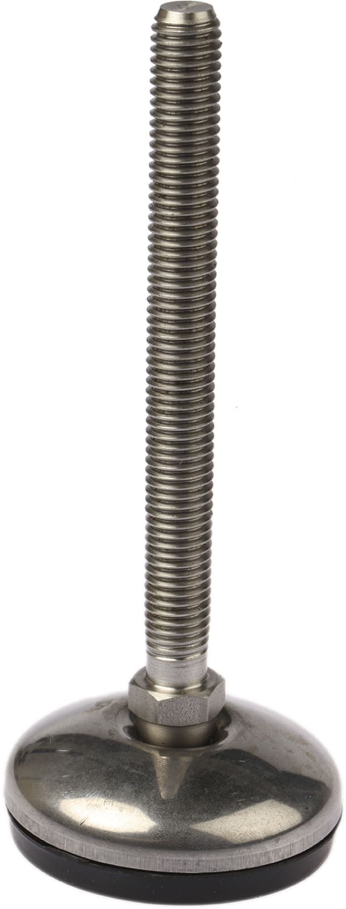 Nu-Tech Paslanmaz Çelik Ayarlanabilir Ayak A105/003, Çap: 50mm, Toplam Yükseklik: 125mm, Yük Kapasitesi: 350kg, M10