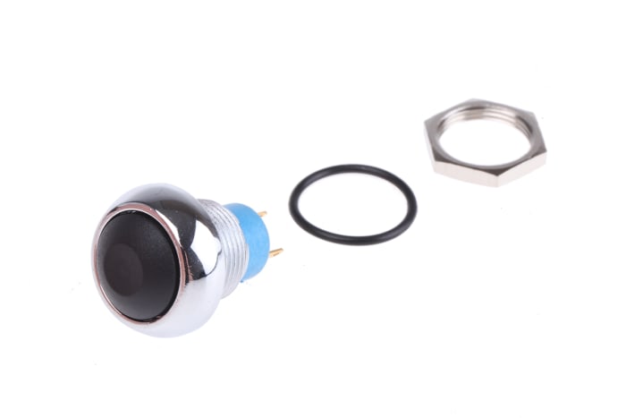 APEM Miniature Push Button Switch, Momentary, Panel Mount, 13.6mm Cutout, SPST, 28/48V dc, IP67