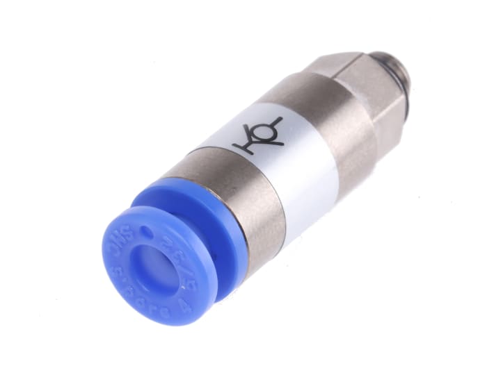SMC KC Series Straight Threaded Adaptor, M5 Male to Push In 4 mm, Threaded-to-Tube Connection Style