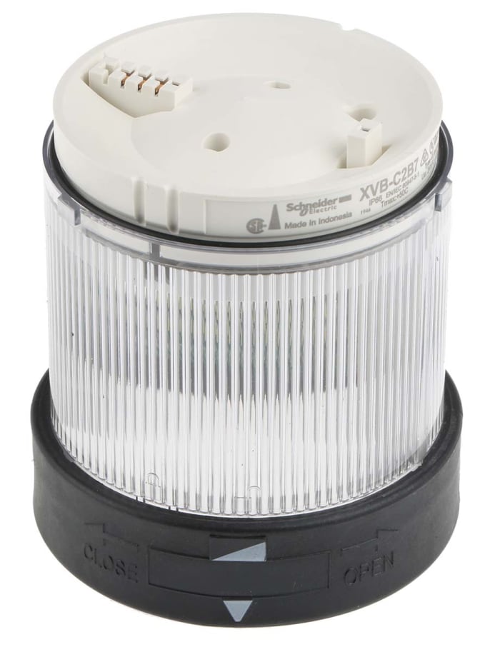 Schneider Electric Harmony XVB Series Clear Steady Effect Beacon Unit, 24 V ac/dc, LED Bulb, AC, DC, IP65