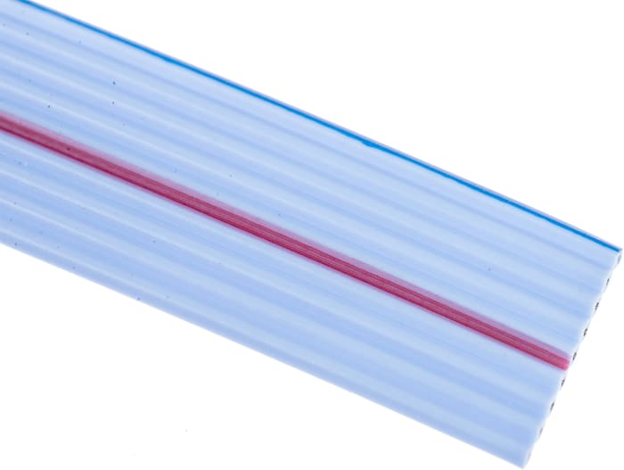 TE Connectivity Flat Ribbon Cable, 9-Way, 1.27mm Pitch, 30m Length