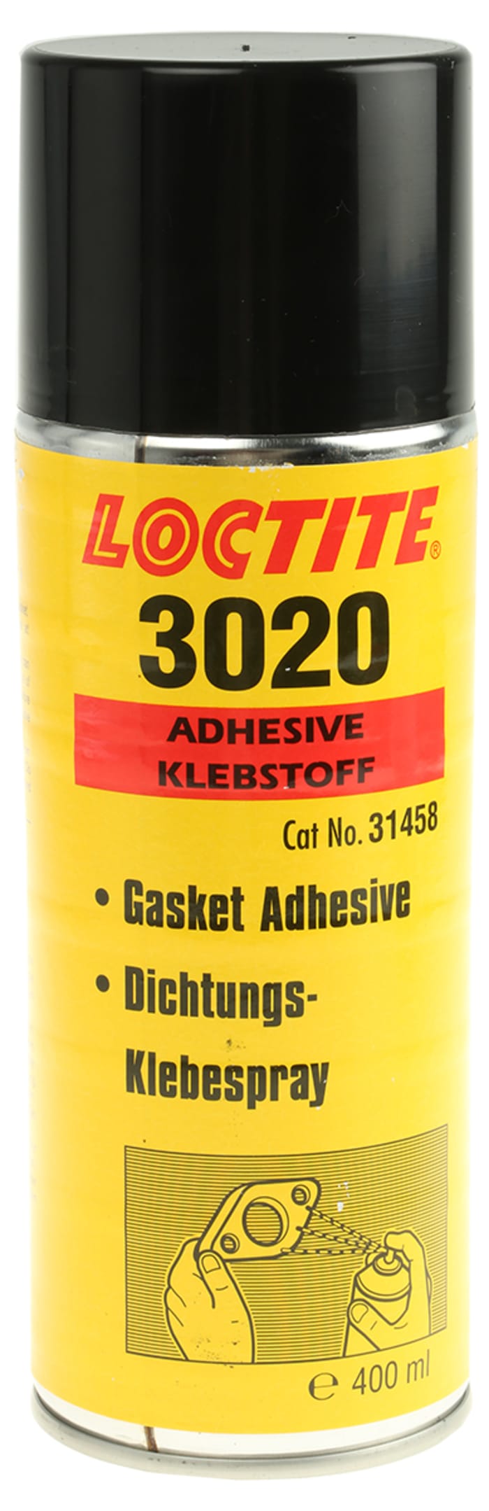 232347 Loctite, Loctite 3020 Gasket Sealant for Jointing 400 ml Aerosol, 436-2728