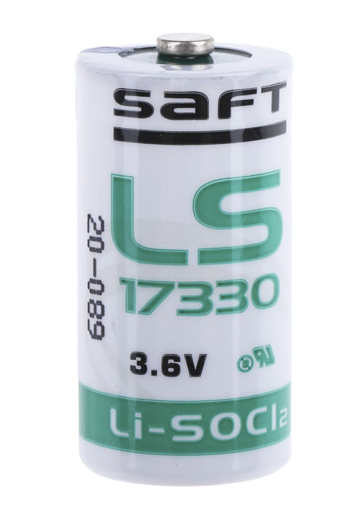 Pile 2/3 A, 3.6V, Saft, Lithium Thionyle Chloride, 2.1Ah