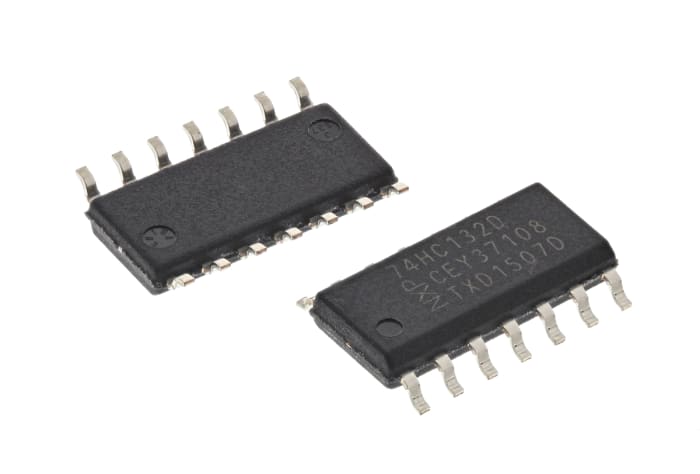 Nexperia 74HC132D,652, Quad 2-Input NANDSchmitt Trigger Logic Gate, 14-Pin SOIC