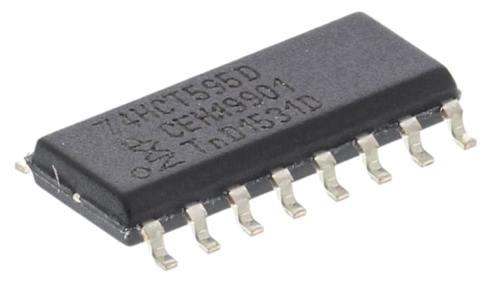 Nexperia 74HCT595D,112 8-stage Surface Mount Shift Register HCT, 16-Pin SOIC