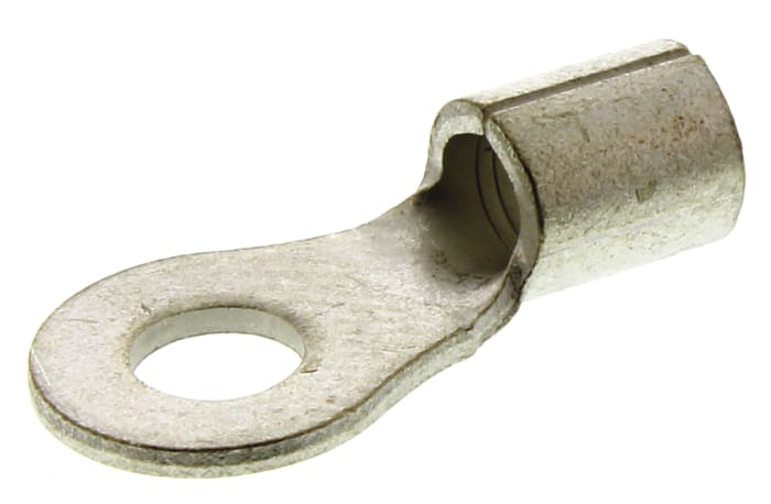 TE Connectivity, Solistrand Uninsulated Ring Terminal, M4 Stud Size 12 AWG 10 AWG Wire Size