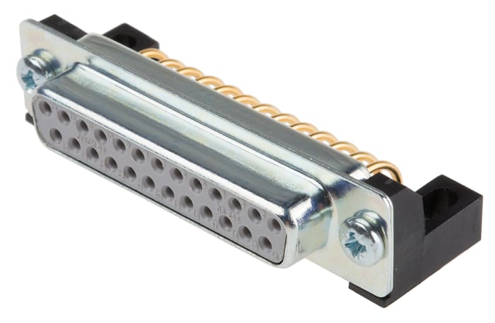 Connecteur Sub-D Femelle RS PRO 25 voies Traversant Angle droit