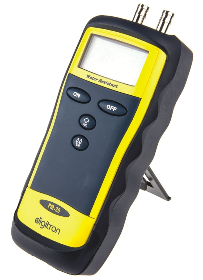 Medidor de presión digital Diferencial Digitron PM, presión de 0bar → 130mbar