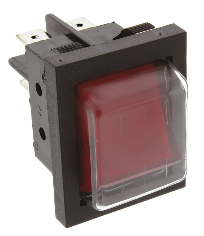 ZF Illuminated DPST, Latching Rocker Switch Panel Mount
