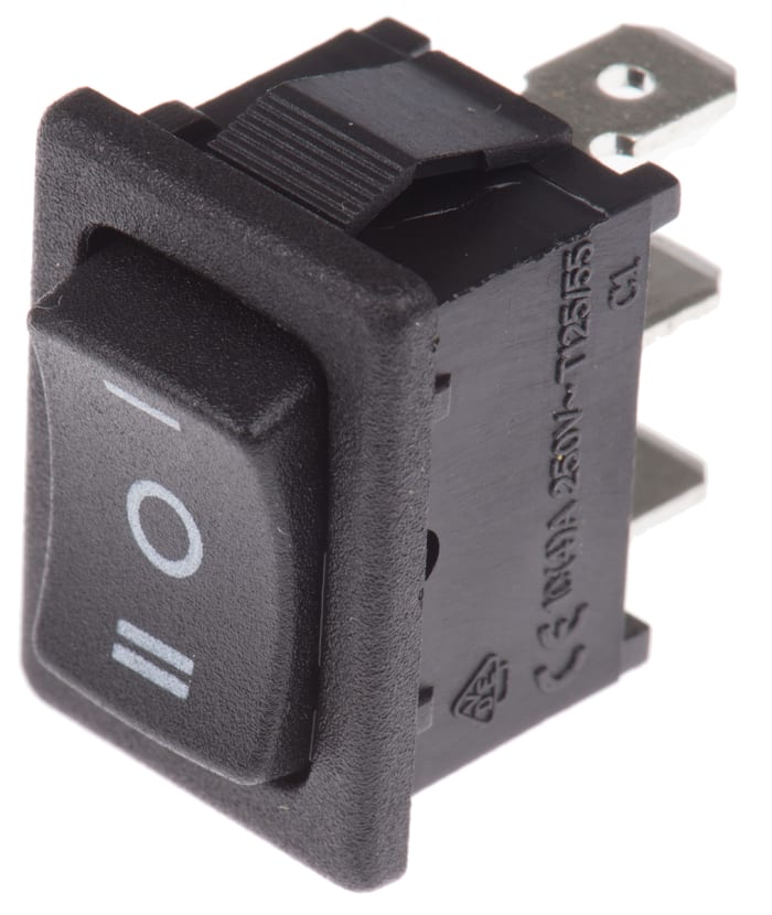 Cherry SPDT, On-Off-On Rocker Switch Panel Mount