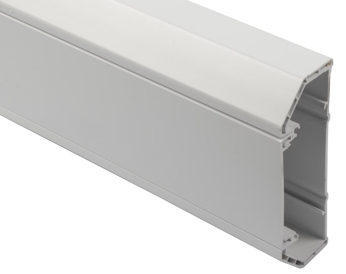 Schneider Electric Mita White Dado Trunking - Closed Slot, W150 mm x D52mm, L3m, uPVC