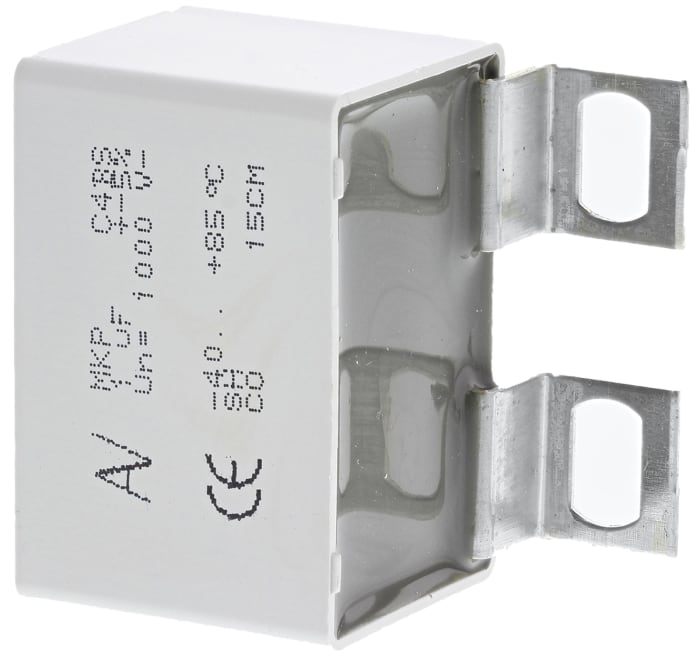 KEMET C4BS Polypropylene Film Capacitor, 1 kV dc, 480 V ac, ±5%, 1μF, Solder Lug